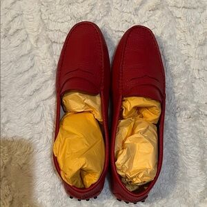 Women’s Tod's Red Leather Loafers